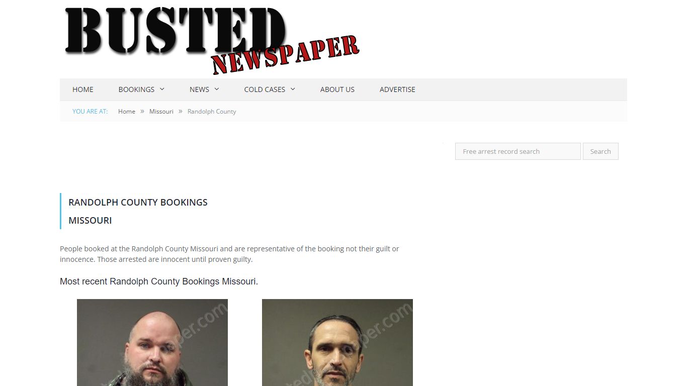 Randolph County, MO Mugshots - BUSTEDNEWSPAPER.COM